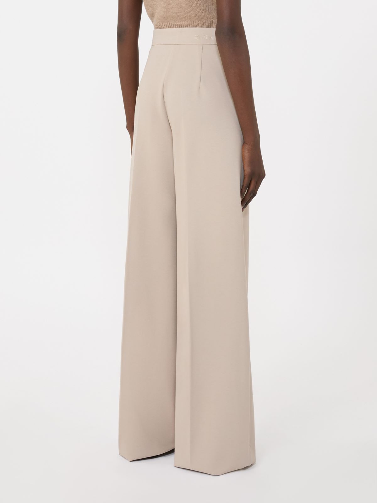 Compact jersey trousers - SAND - Max Mara - 5