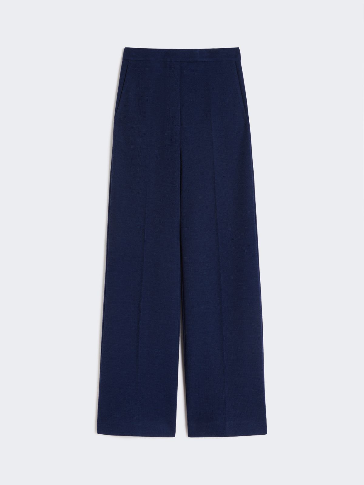 Wool piqué trousers - CHINA BLUE - Max Mara - 9