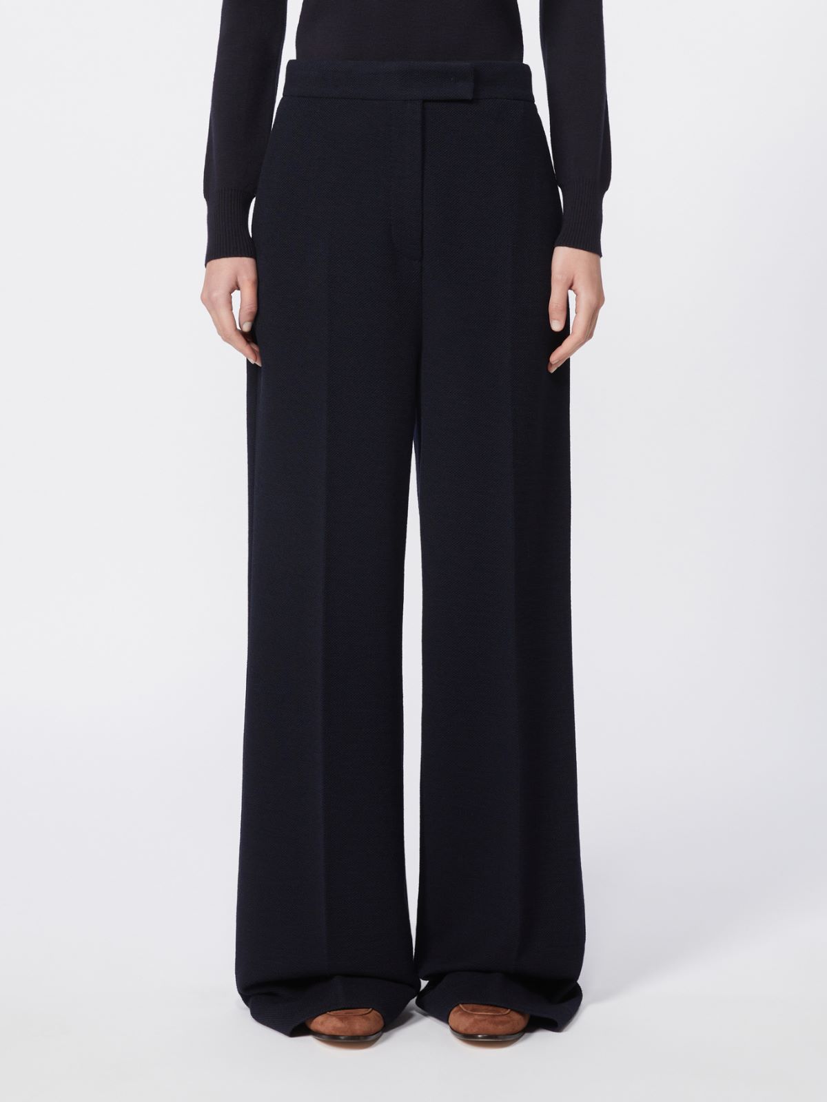 Wool piqué trousers - ULTRAMARINE - Max Mara - 5