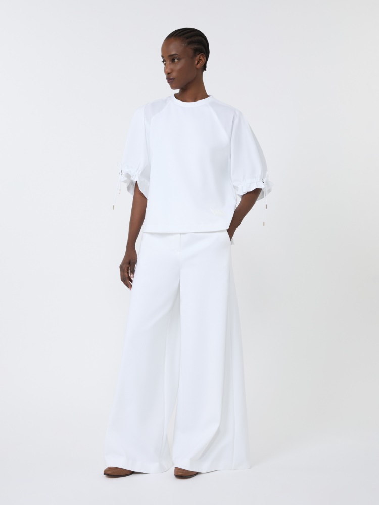 Technical jersey trousers - OPTICAL WHITE - Max Mara - 1