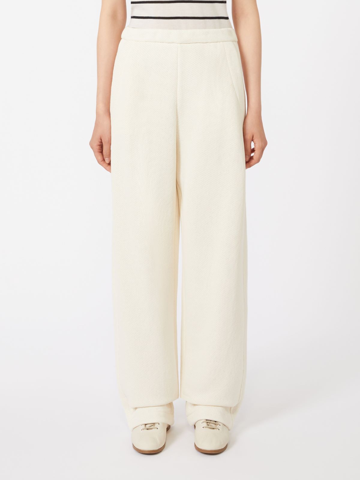 Pantalone in felpa di cotone - AVORIO - Max Mara - 5