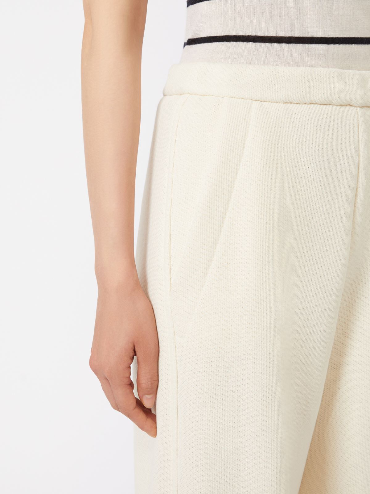 Pantalone in felpa di cotone - AVORIO - Max Mara - 5