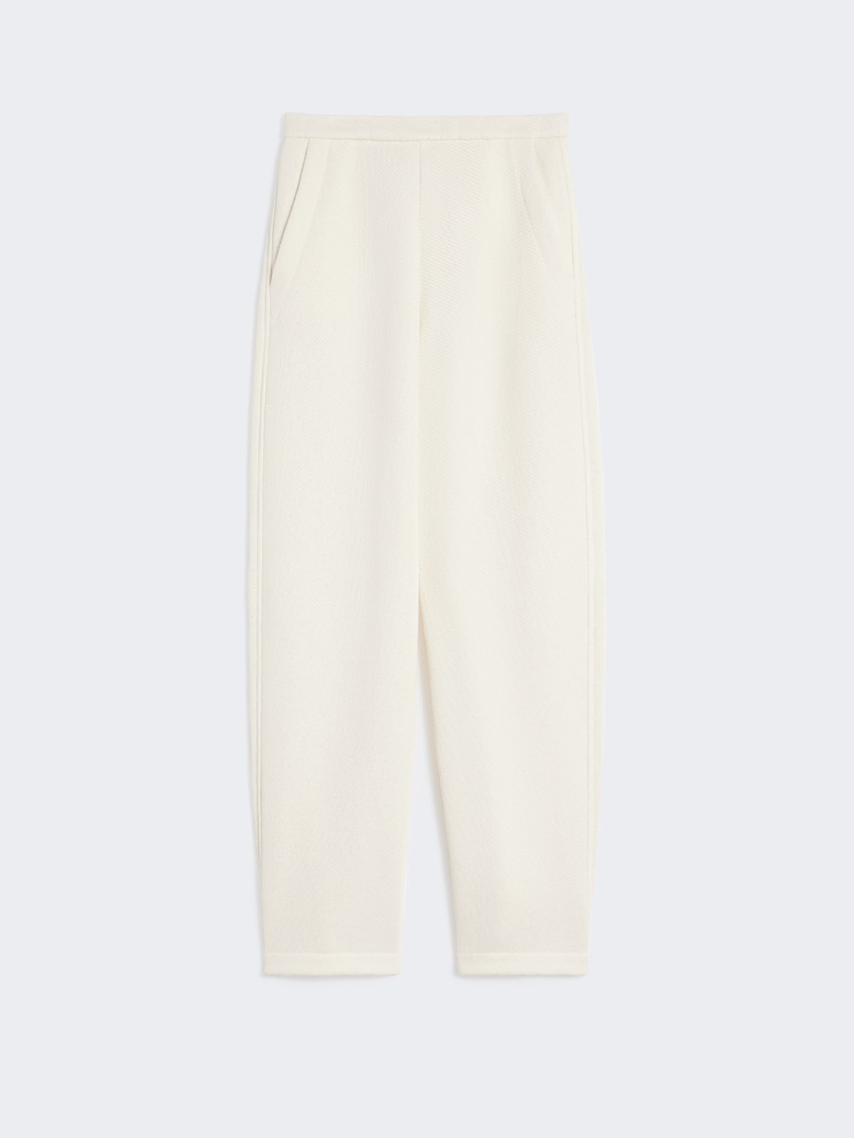Cotton fleece trousers - IVORY - Max Mara - 9