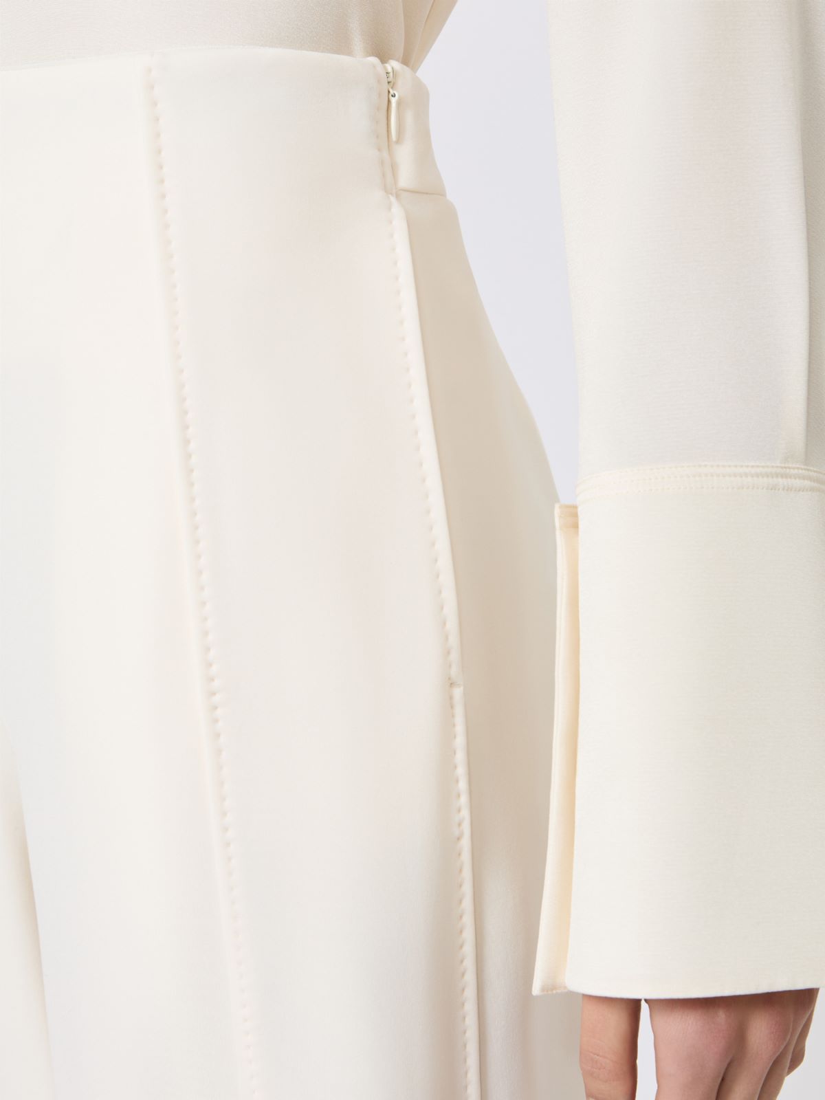 Scuba jersey trousers - IVORY - Max Mara - 5