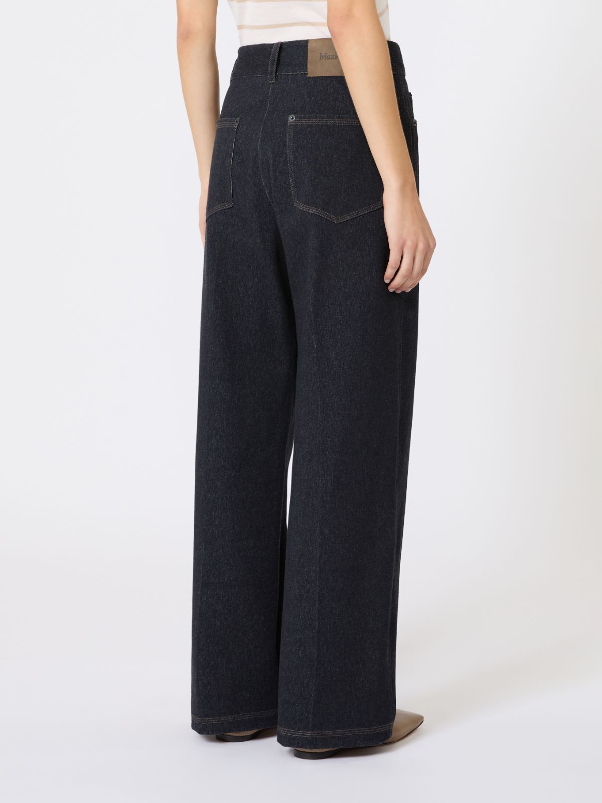Denim-effect jersey trousers - ULTRAMARINE - Max Mara - 5