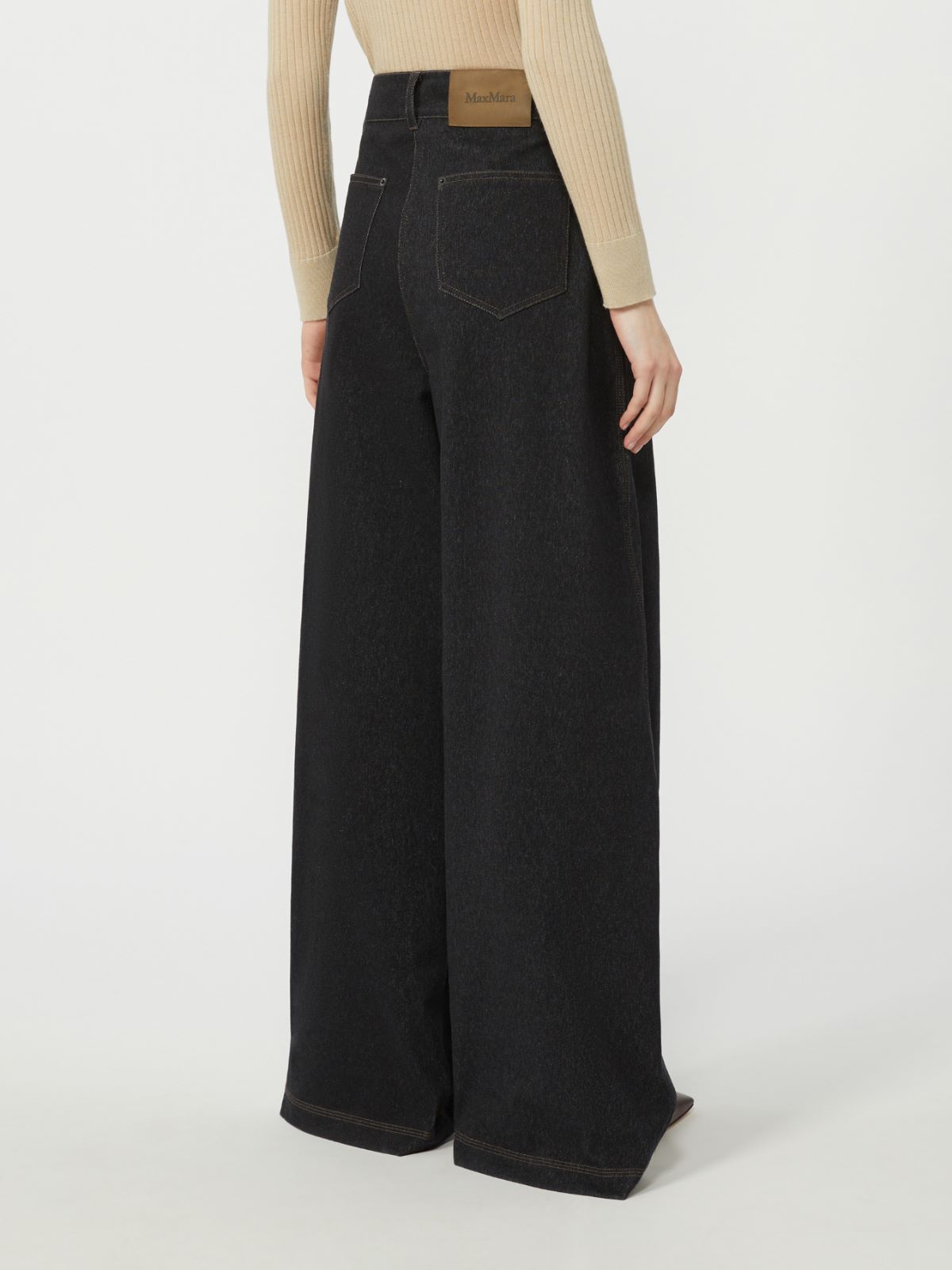 Denim-effect jersey five-pocket trousers - ULTRAMARINE - Max Mara - 6