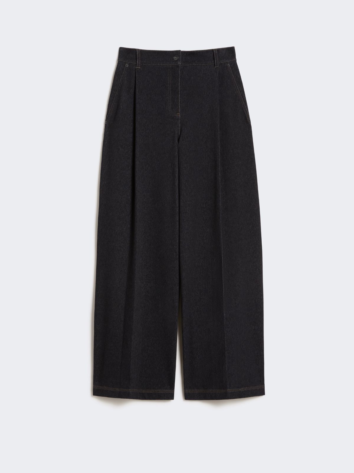 5-kieszeniowe spodnie z dżerseju imitującego denim - ULTRAMARYNA - Max Mara - 10