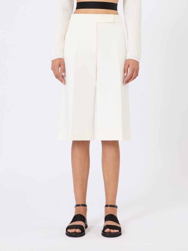 Bermuda in jersey di viscosa crêpe