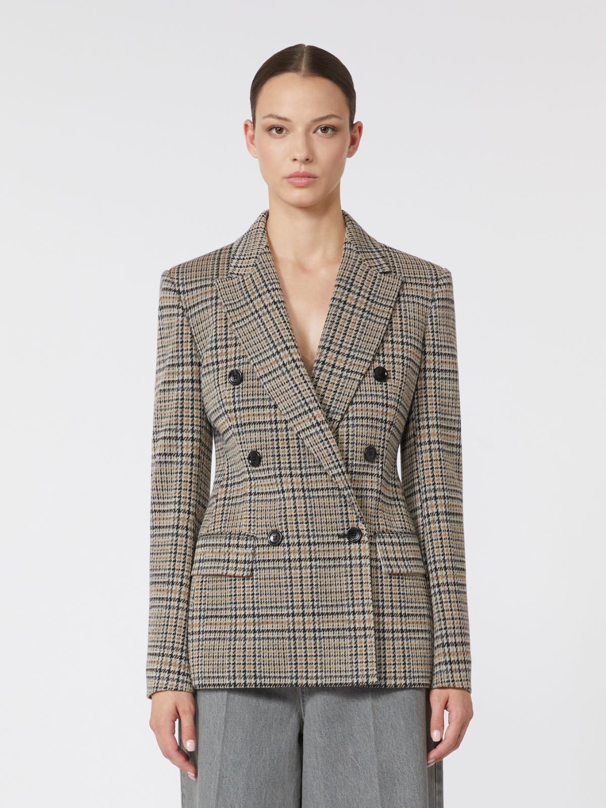 Jacquard jersey blazer - BLACK GREY - Max Mara - 5