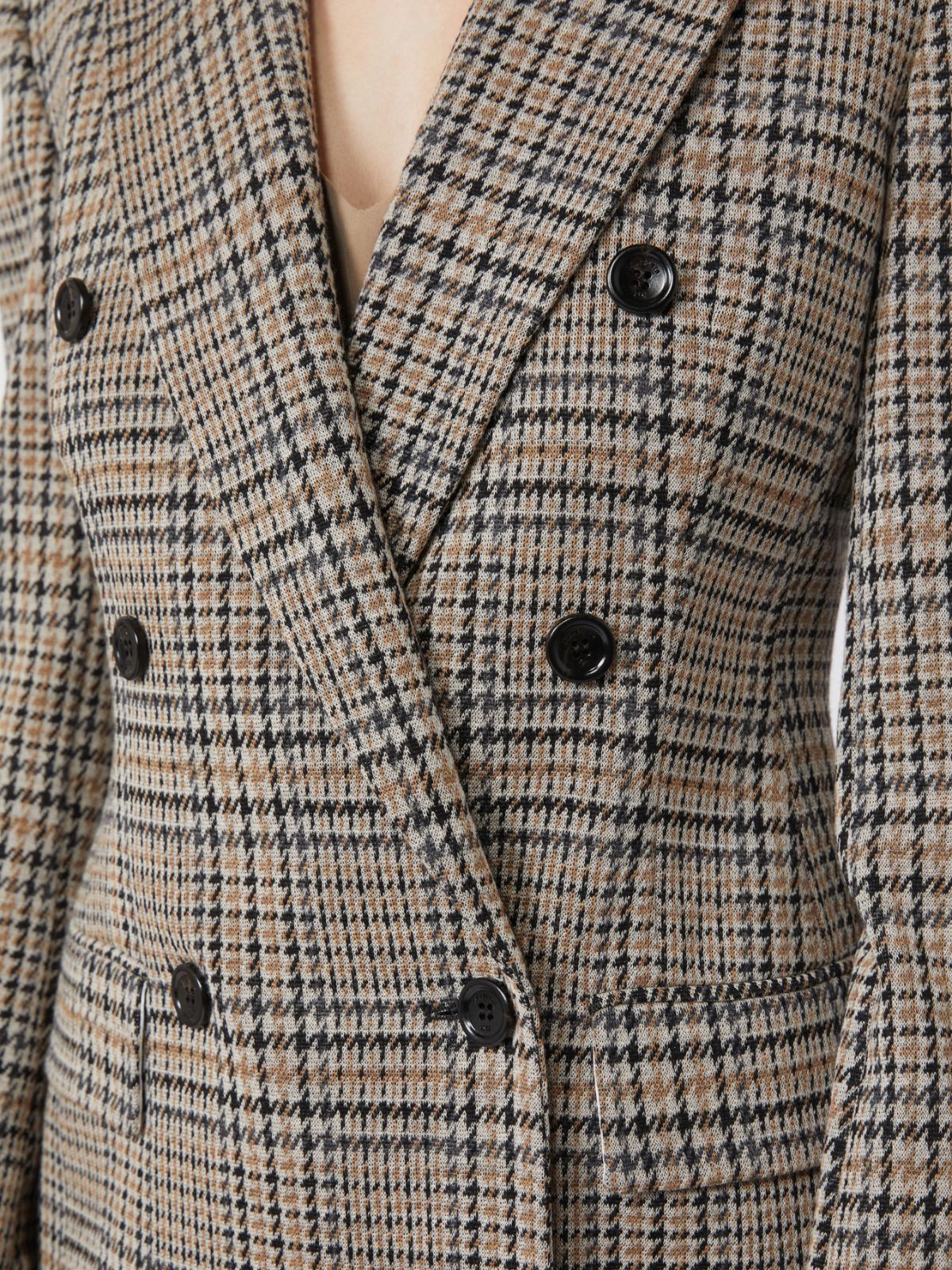 Jacquard jersey blazer - BLACK GREY - Max Mara - 5