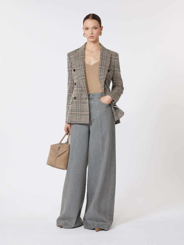 Jacquard jersey blazer - BLACK GREY - Max Mara