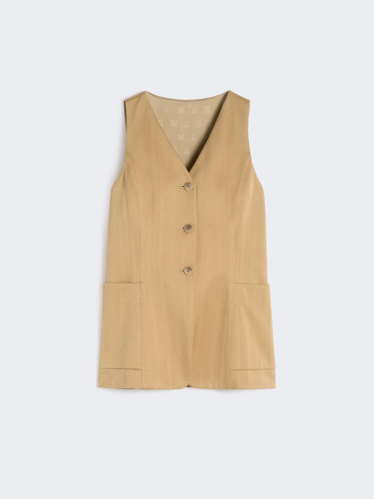 Pinstripe jacquard jersey gilet - DESERT - Max Mara - 9