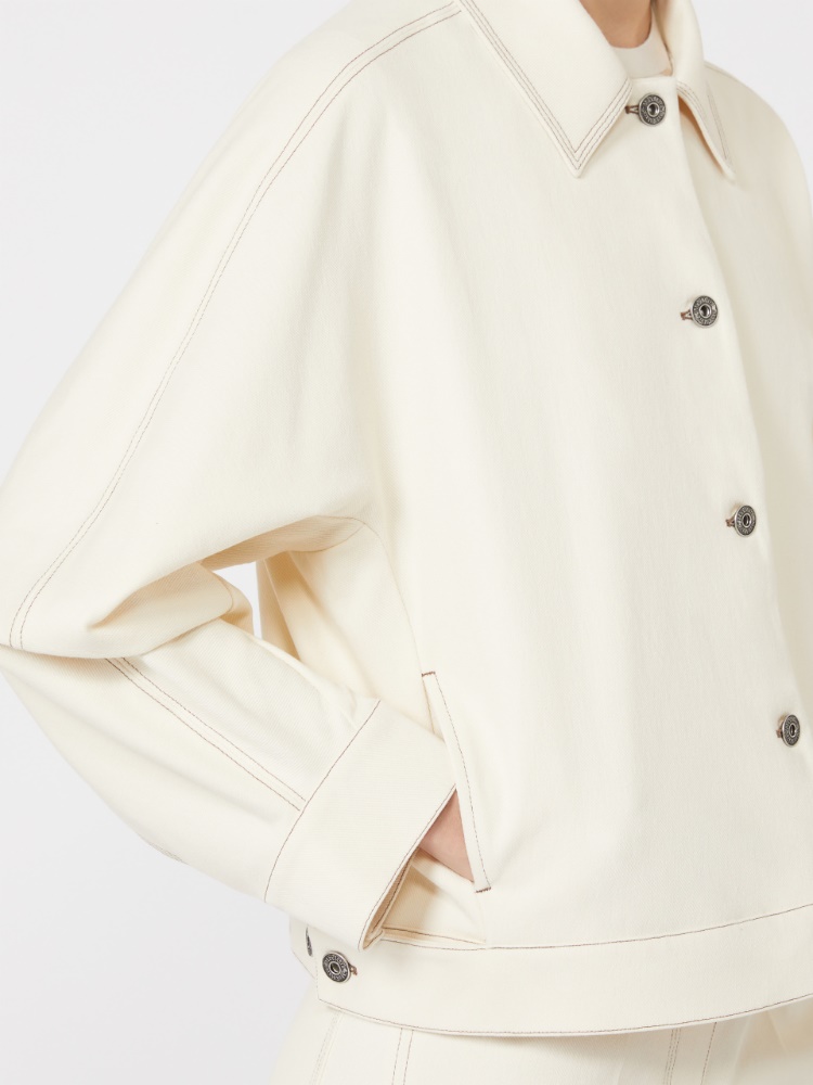 네트타레 데님 자켓 - IVORY - 4