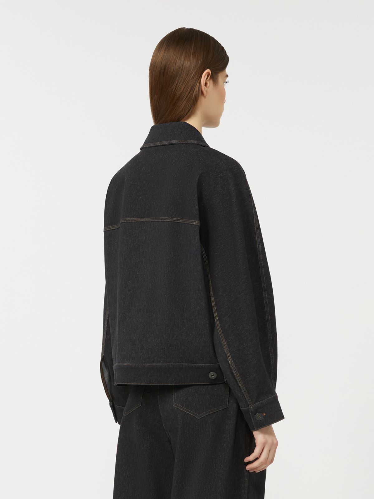 Jacket in jersey-effect denim - ULTRAMARINE - Max Mara - 4