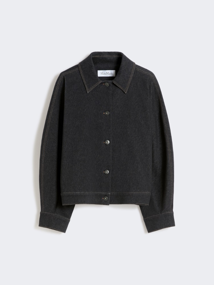 Jacket in jersey-effect denim - ULTRAMARINE - Max Mara