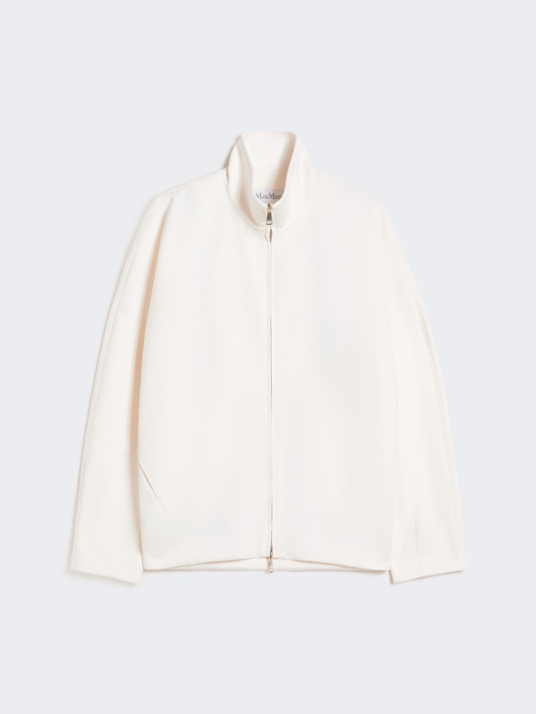 Jacke aus weichem Scuba-Jersey - ELFENBEINFARBEN - Max Mara