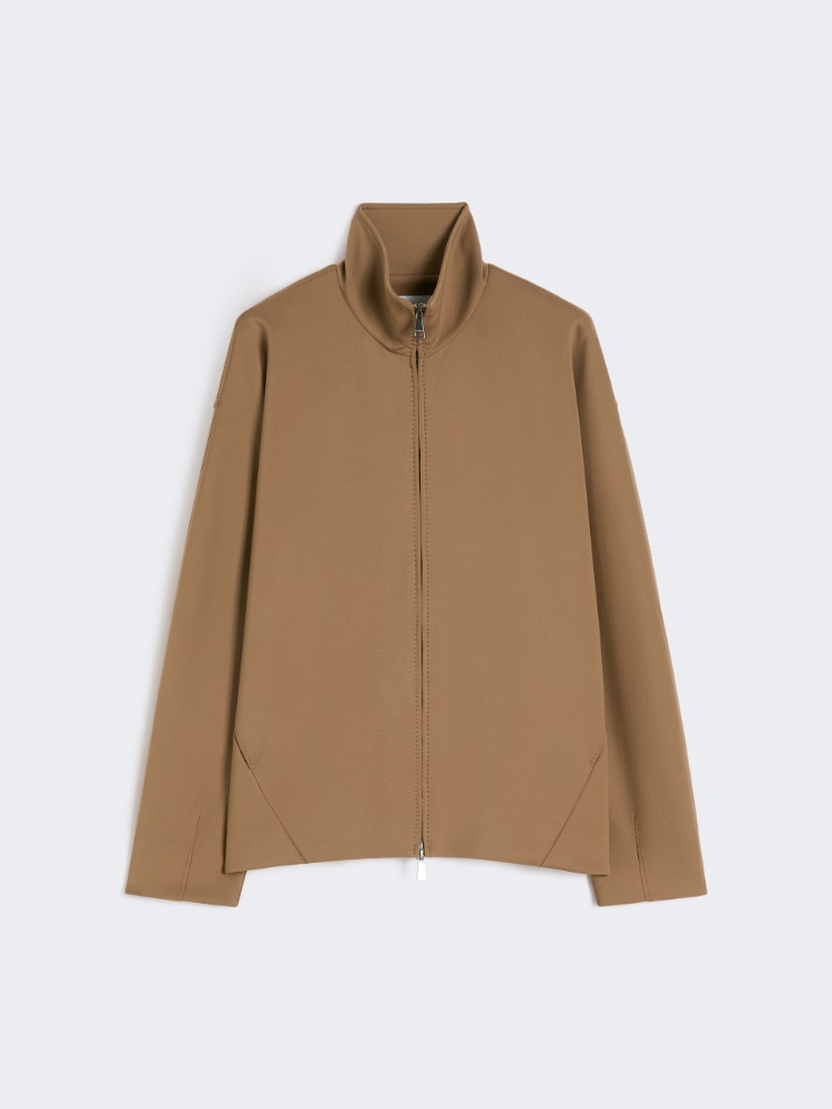 Soft scuba jersey jacket - BROWN - Max Mara