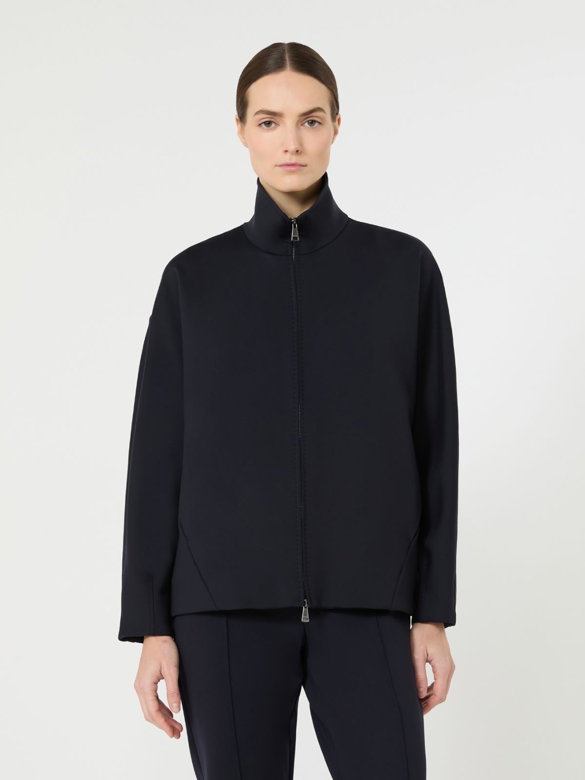 Soft scuba jersey jacket - ULTRAMARINE - Max Mara - 5