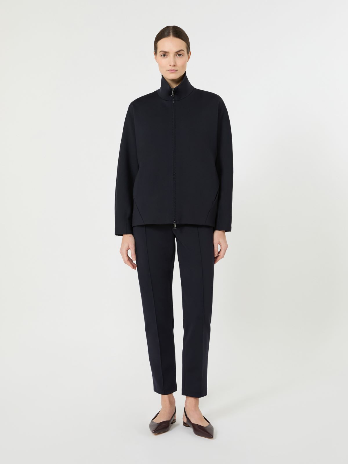 Soft scuba jersey jacket - ULTRAMARINE - Max Mara - 5