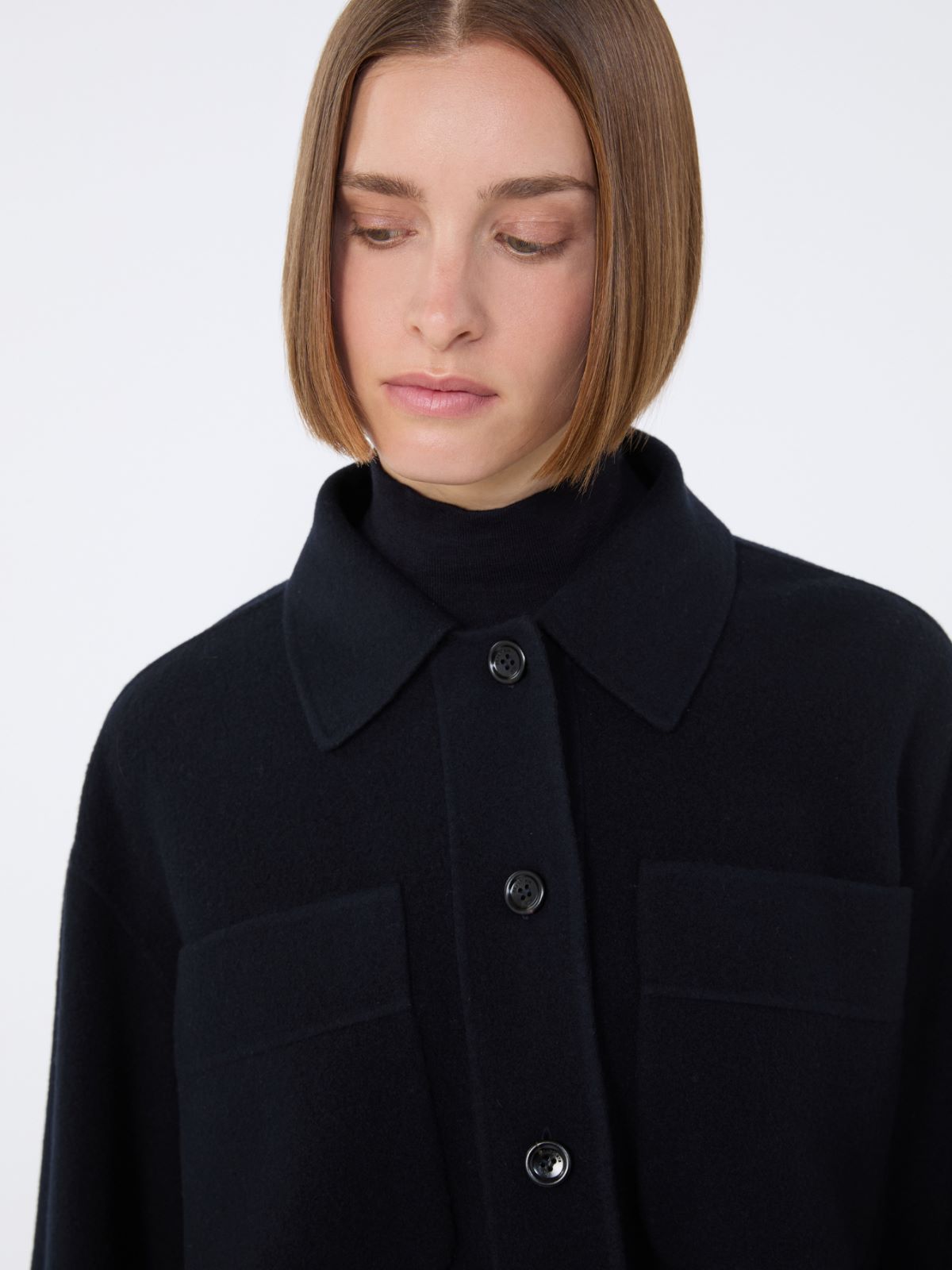 Boxy-fit wool and cashmere jacket - ULTRAMARINE - Max Mara - 6