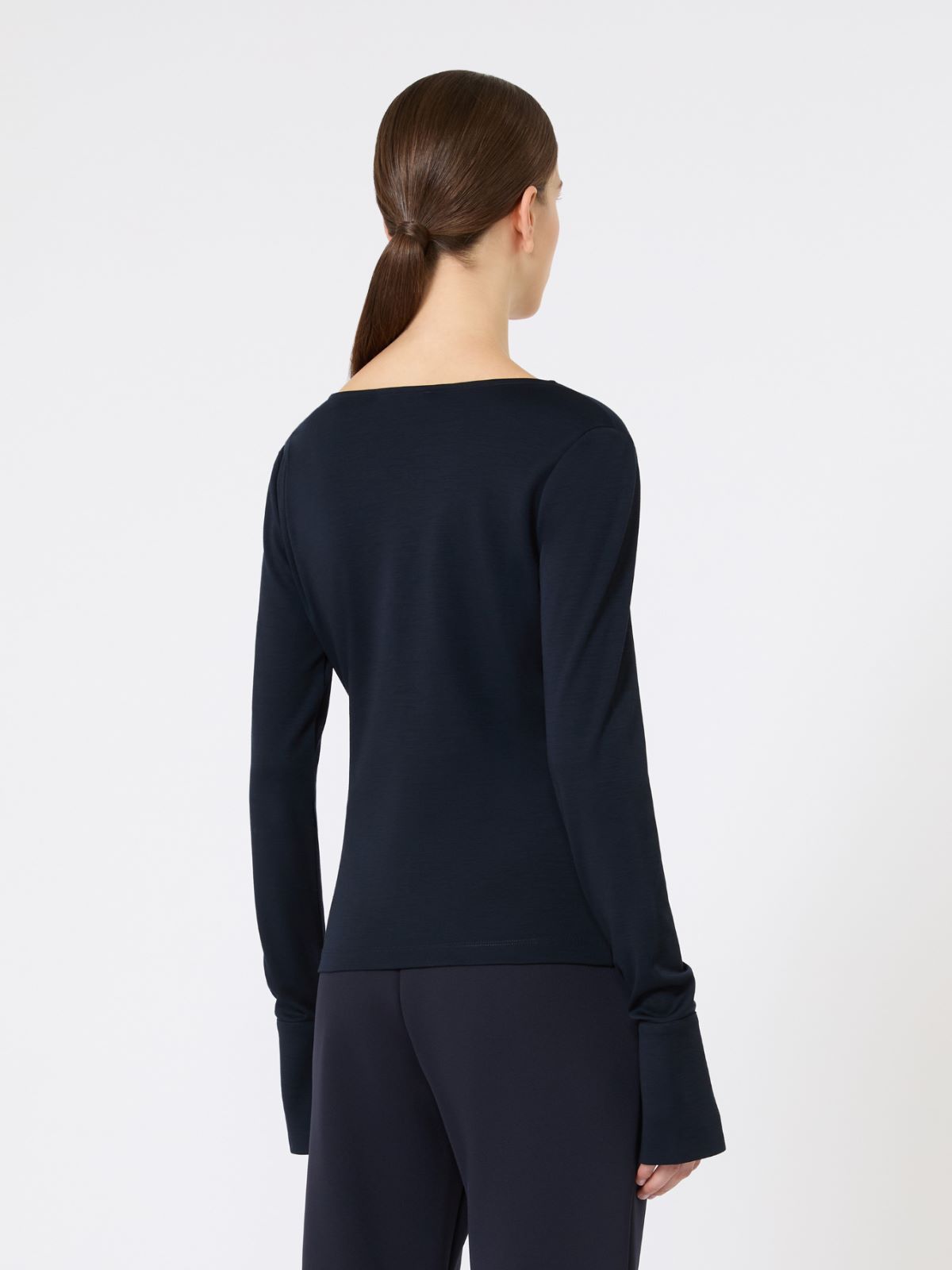 Wool jersey top - ULTRAMARINE - Max Mara - 6