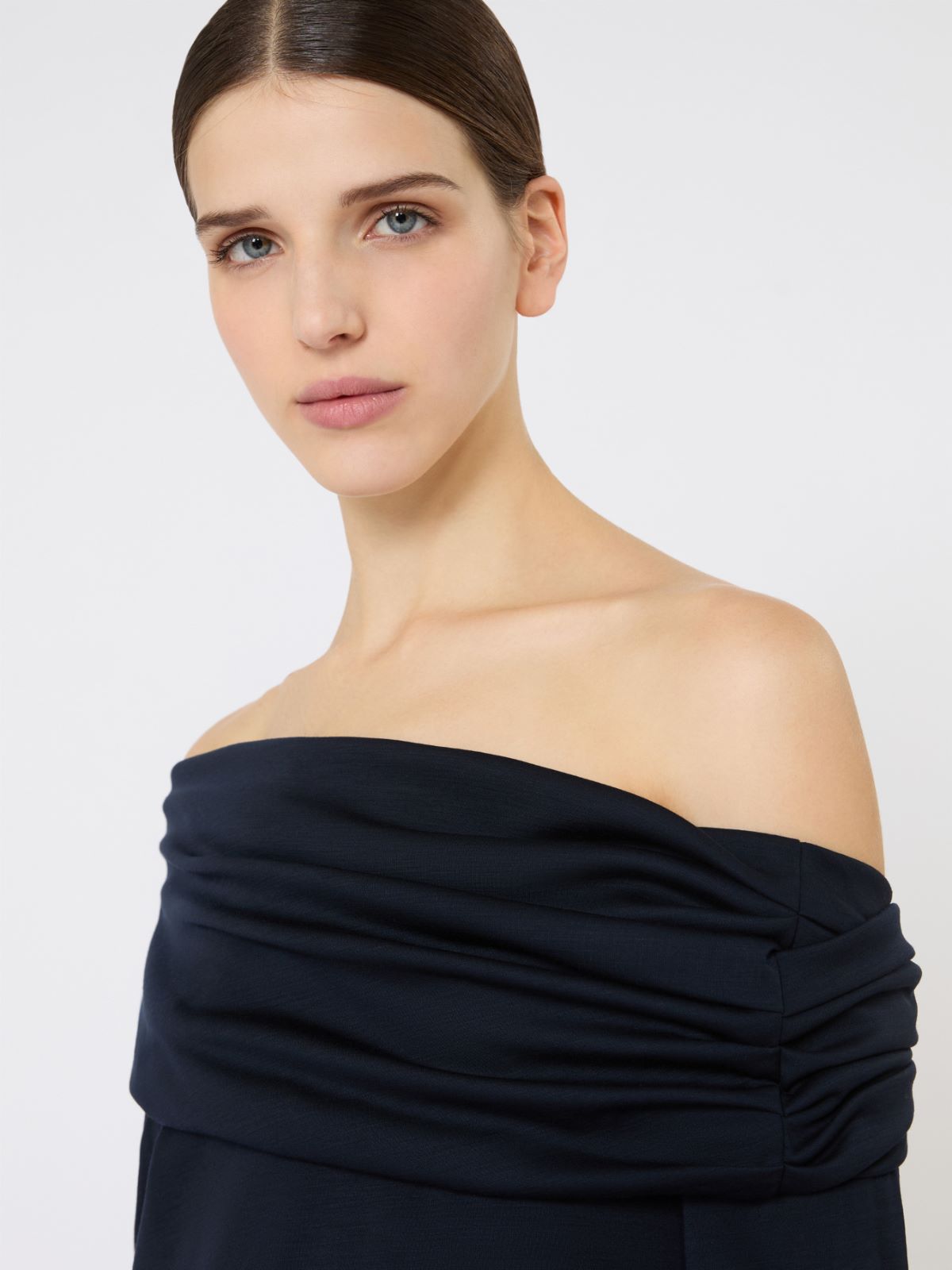 Wool off-the-shoulder top - ULTRAMARINE - Max Mara - 5