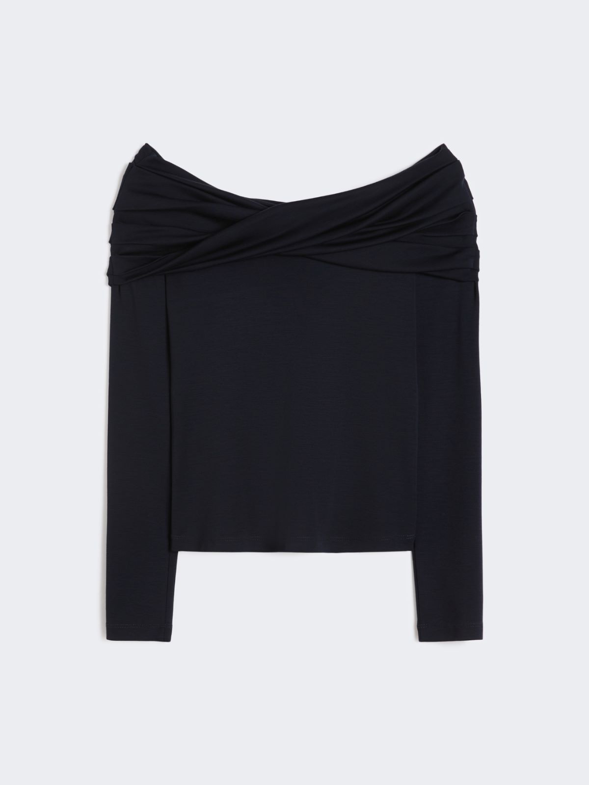 Wool off-the-shoulder top - ULTRAMARINE - Max Mara - 5