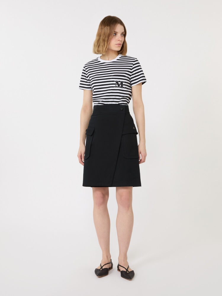 Striped jersey T-shirt - BLACK - Max Mara