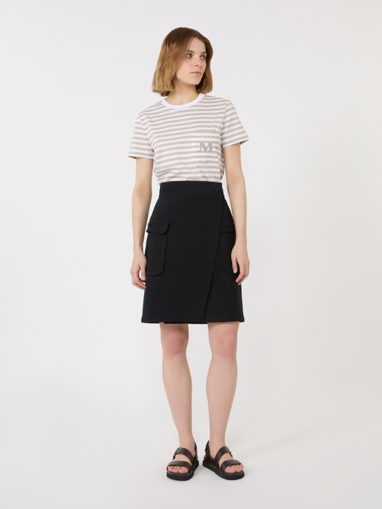 Striped jersey T-shirt - BEIGE - Max Mara - 1