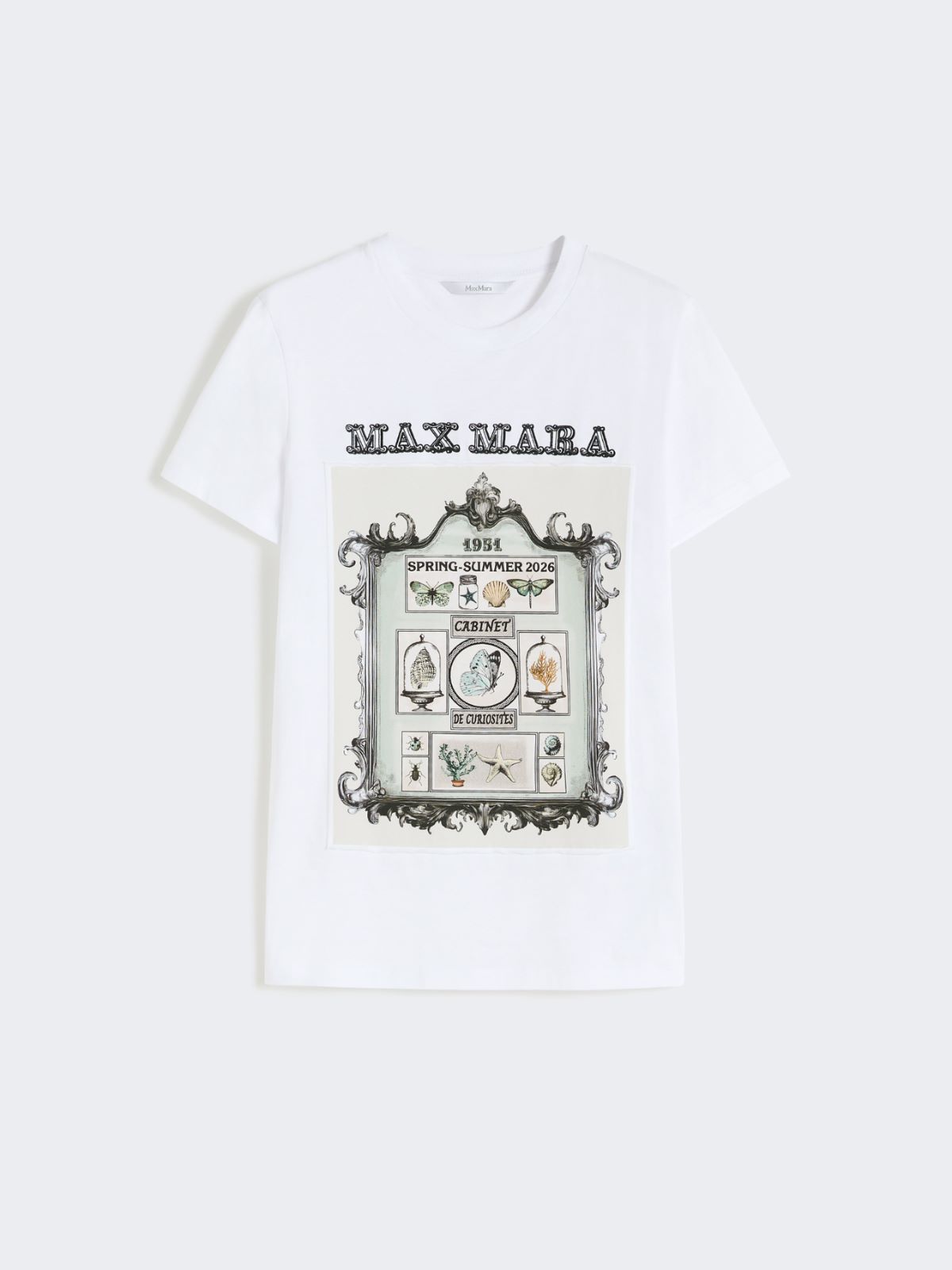 [スパディーノ] ピュア コットン ジャージー Tシャツ - OPTICAL WHITE - 4