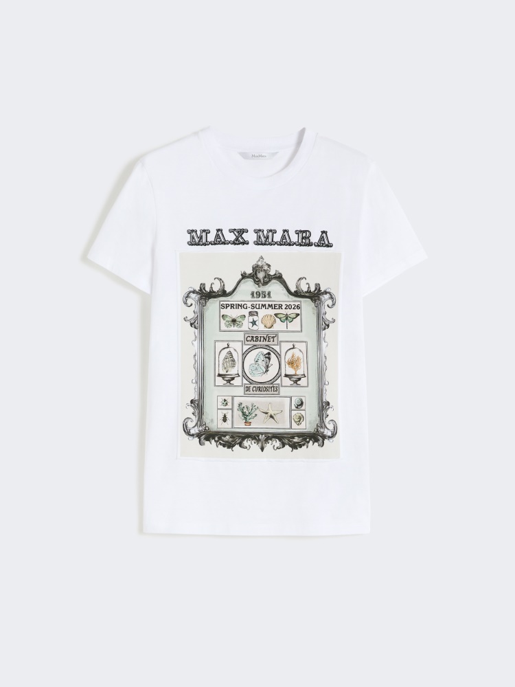 [スパディーノ] ピュア コットン ジャージー Tシャツ - OPTICAL WHITE - 4