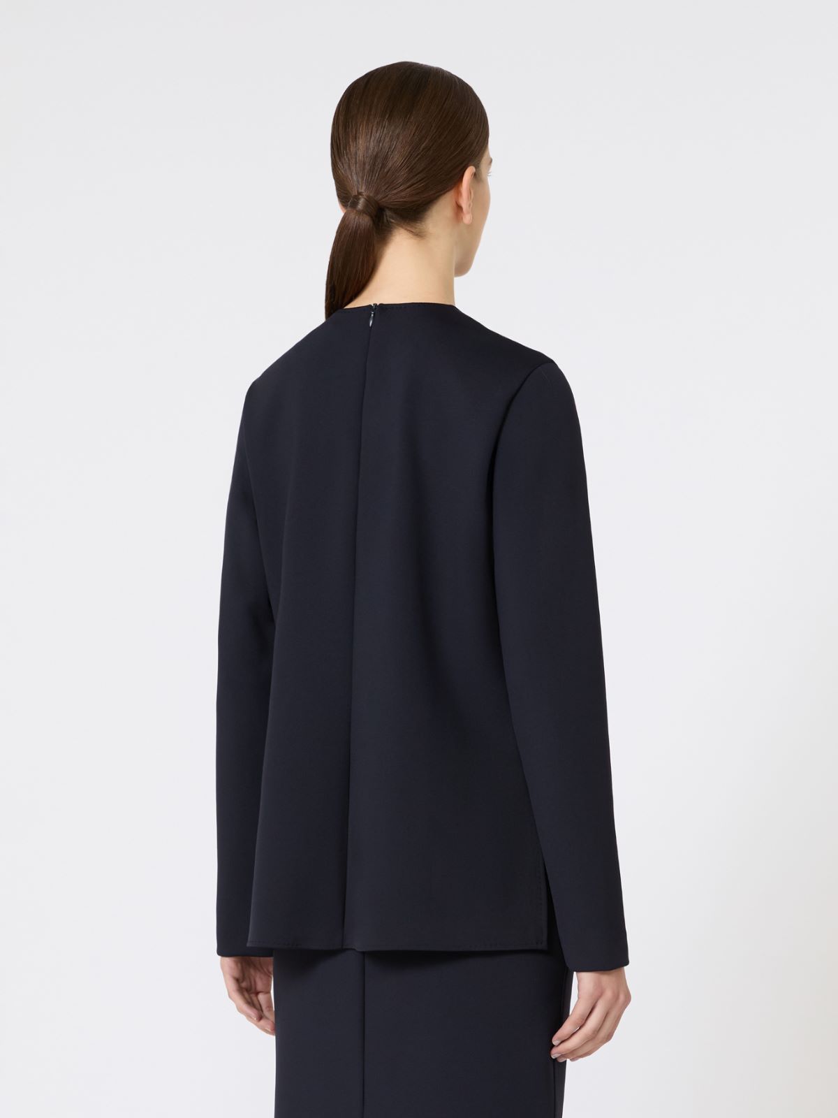 Scuba jersey crew-neck T-shirt - ULTRAMARINE - Max Mara - 4