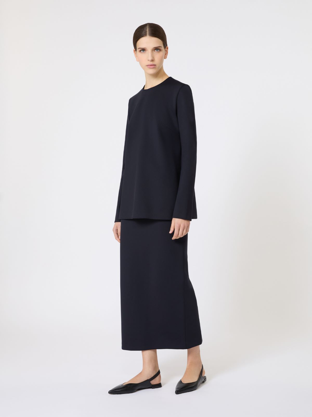 Scuba jersey crew-neck T-shirt - ULTRAMARINE - Max Mara - 4