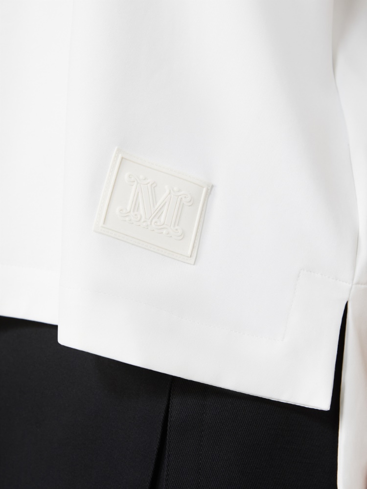 Cotton-blend jersey T-shirt - OPTICAL WHITE - Max Mara - 5