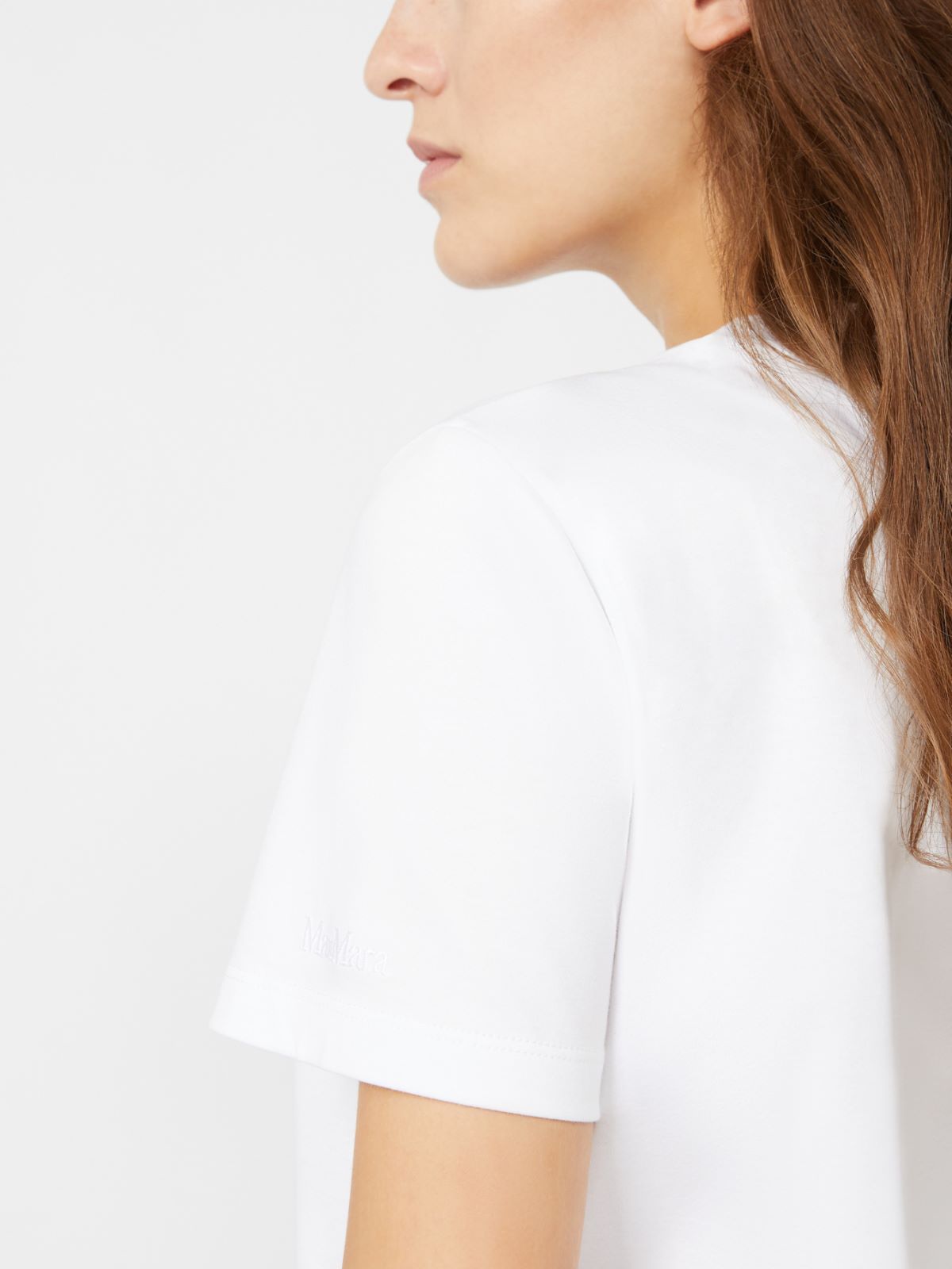 Cotton T-shirt - OPTICAL WHITE - Max Mara - 9