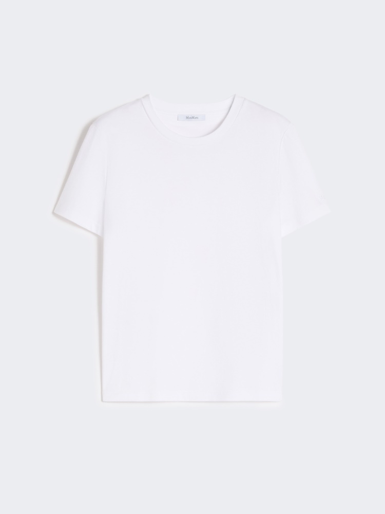 Cotton T-shirt - OPTICAL WHITE - Max Mara
