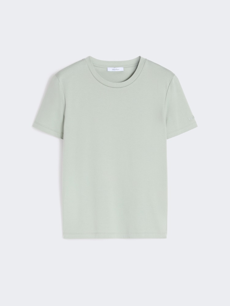 Cotton T-shirt - PASTEL GREEN - Max Mara