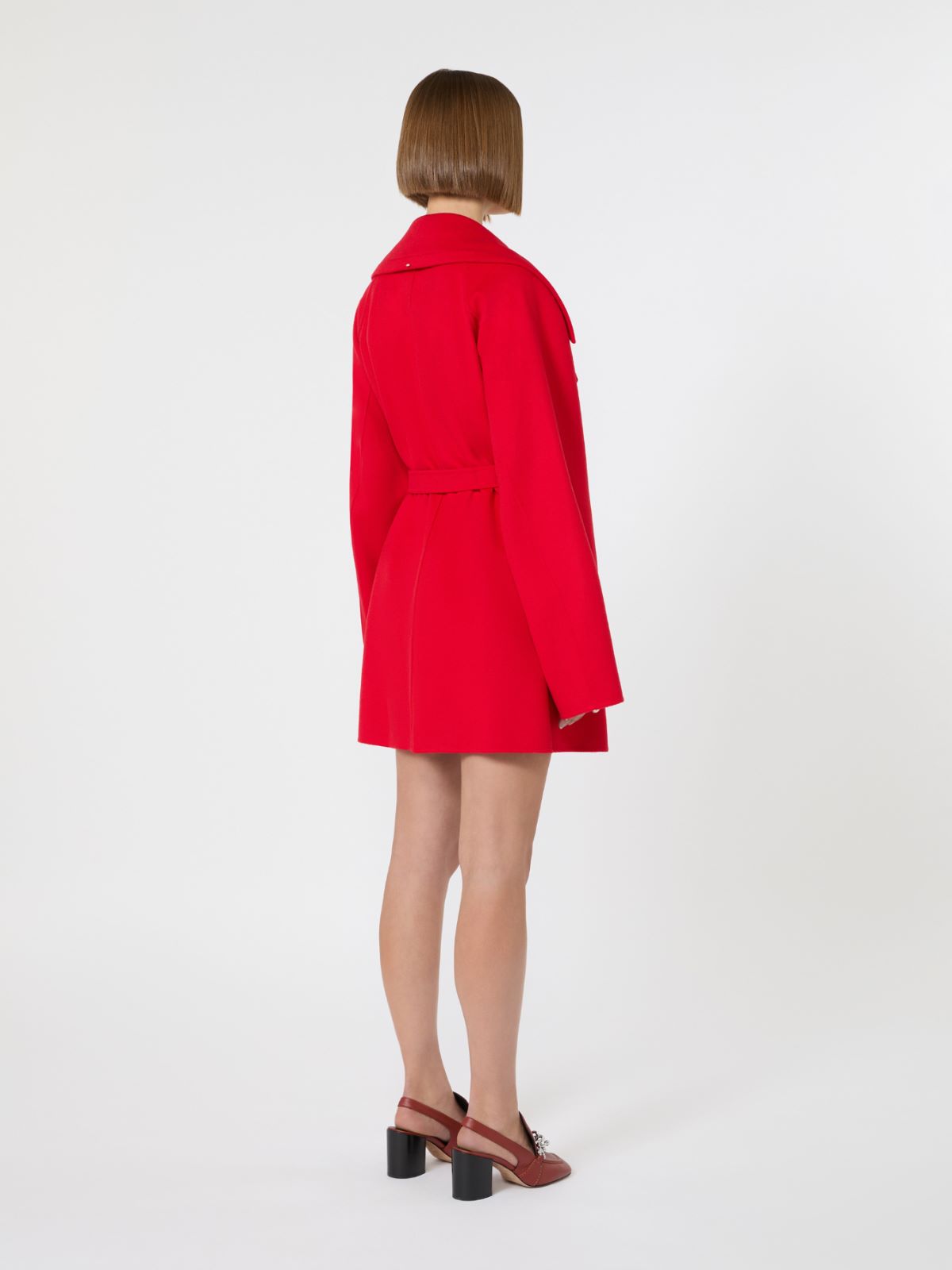 Short wool coat - RED - Max Mara - 5