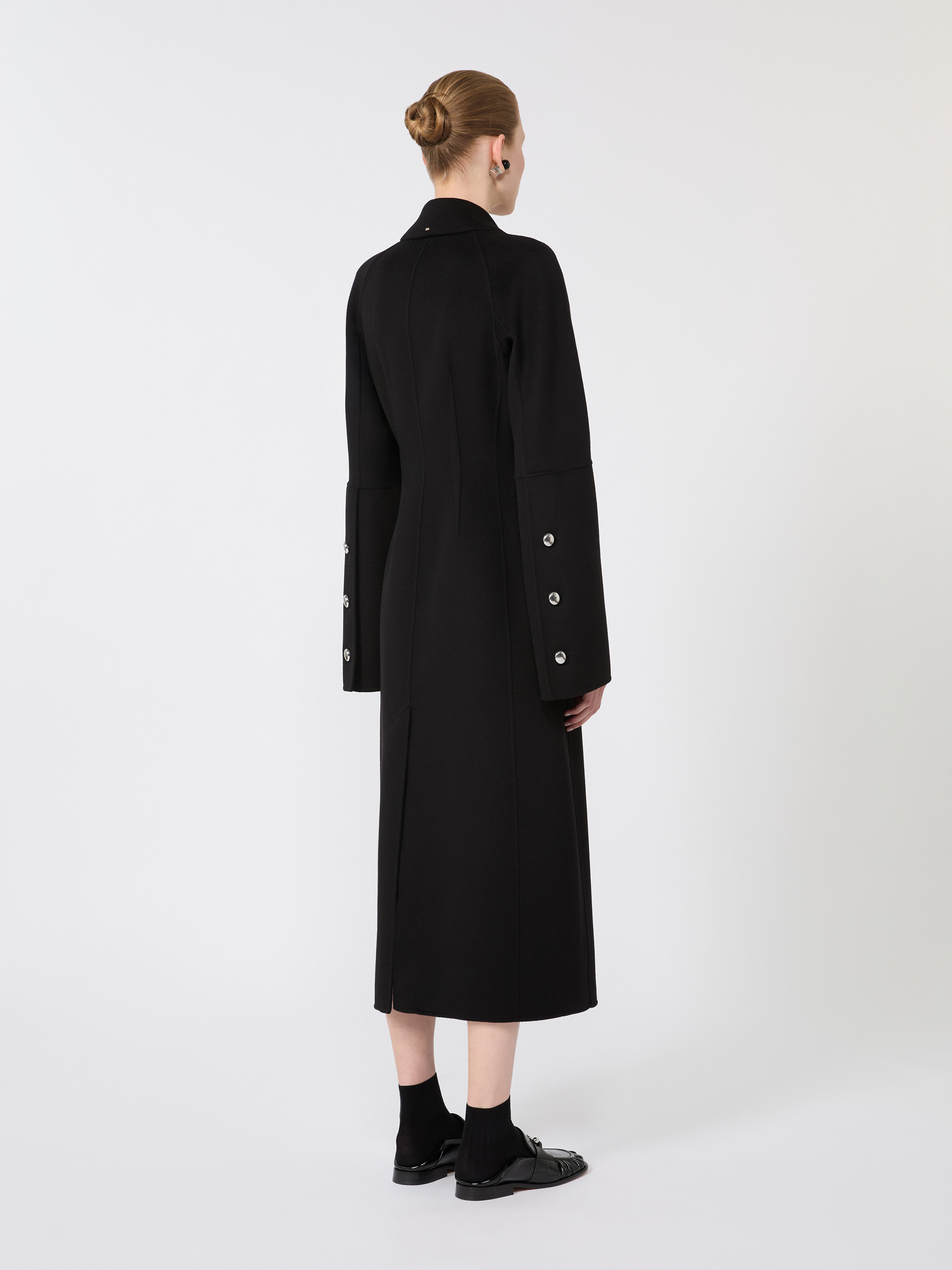 Manteau long ajusté en laine - NOIR - Max Mara - 3