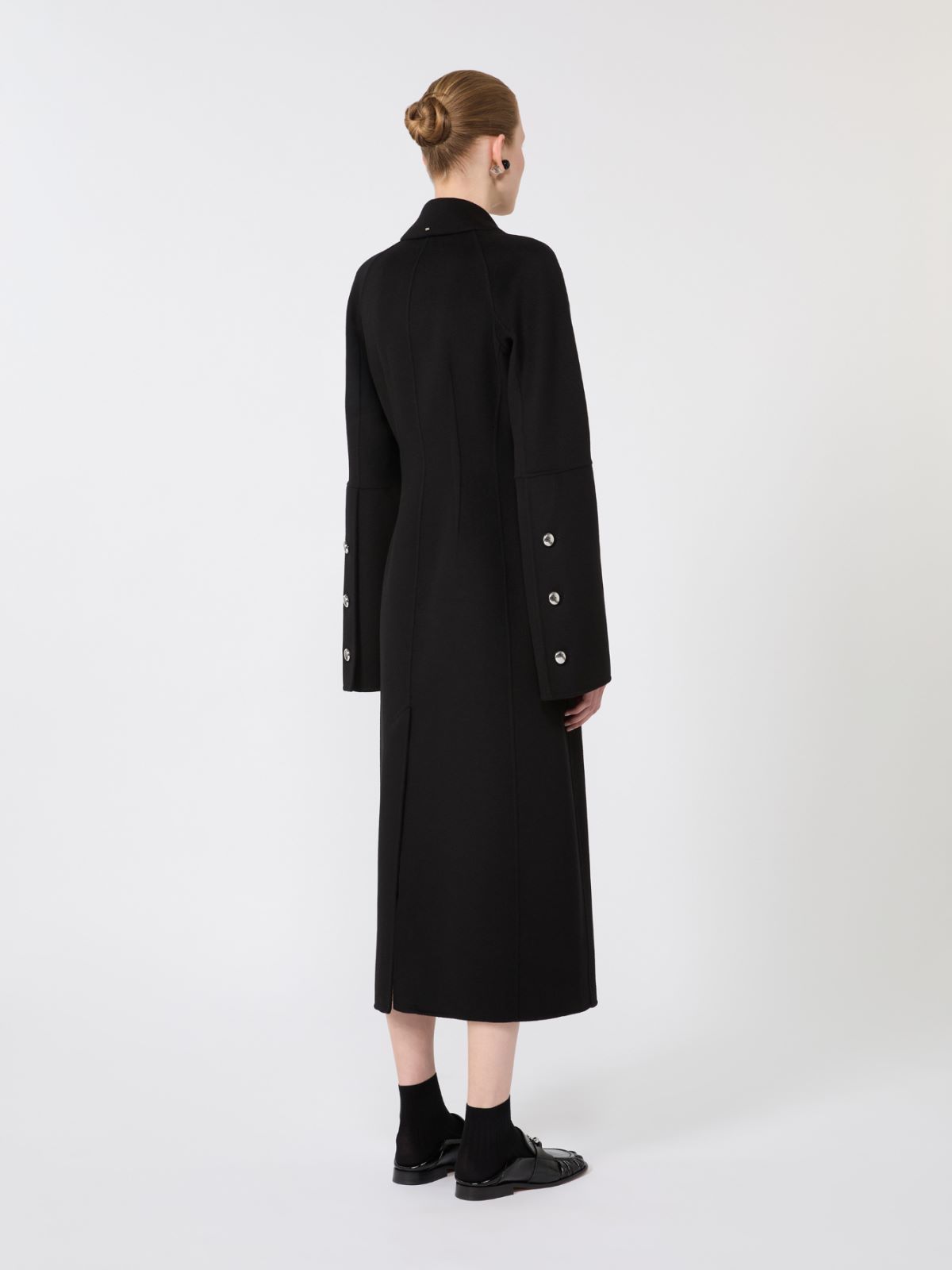 Slim-fit long wool coat - BLACK - Max Mara - 5