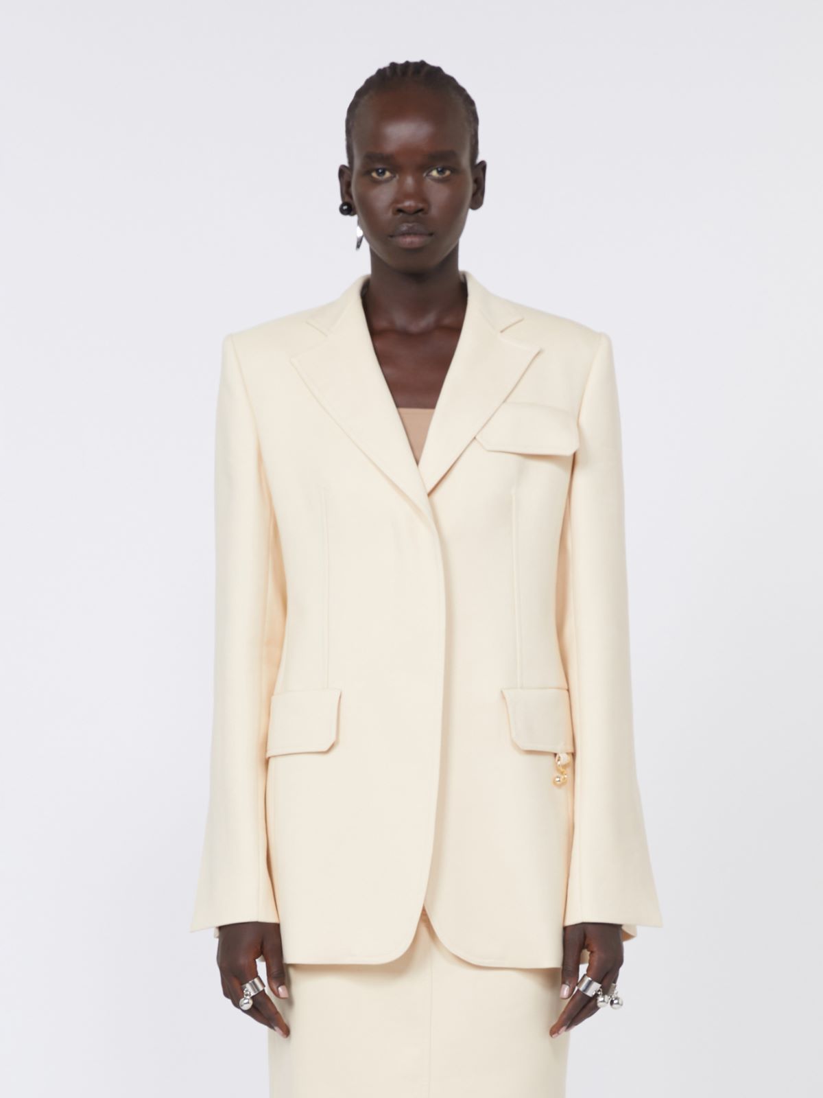 Gabardine blazer - VANILLA - Max Mara - 2