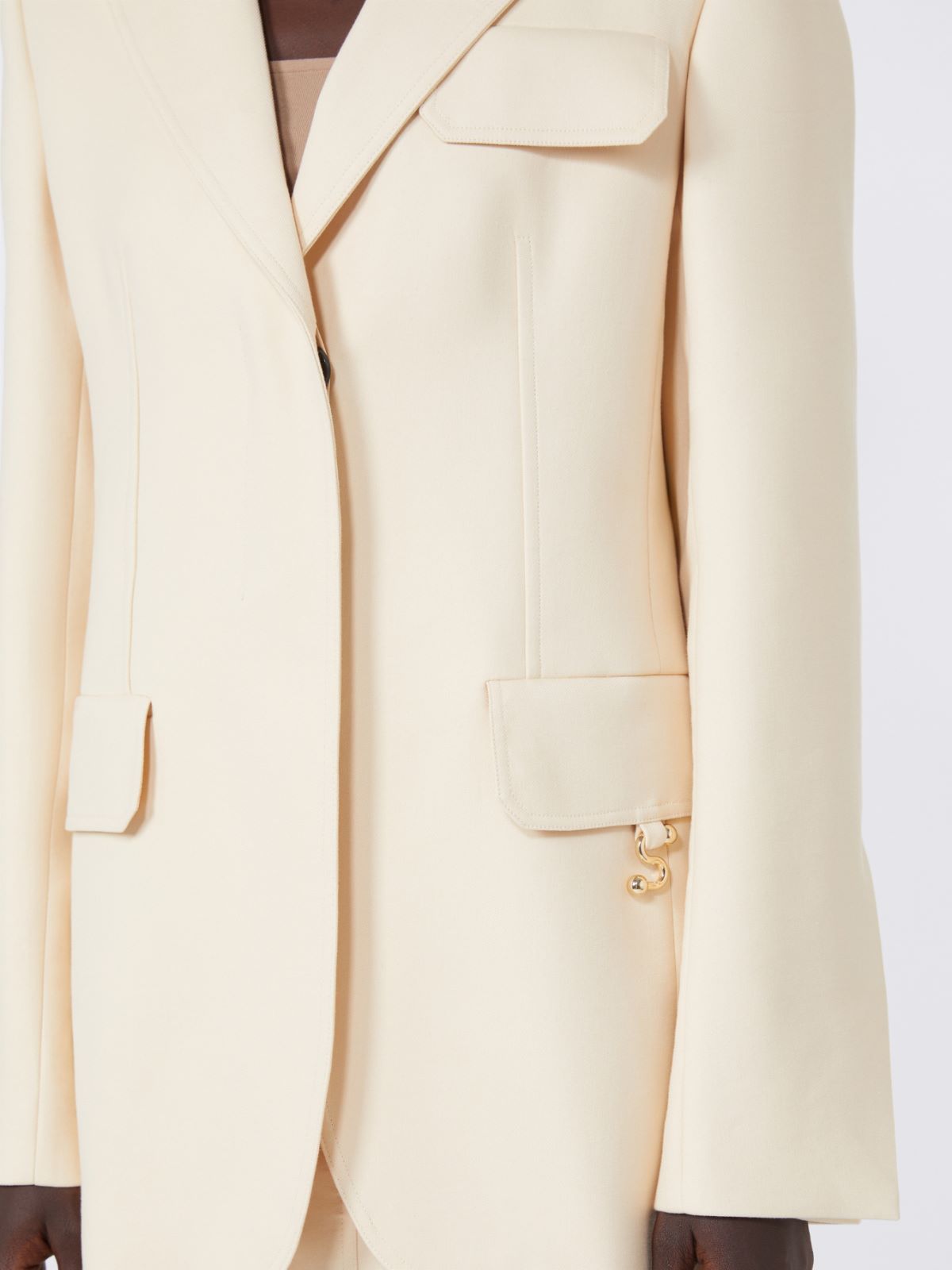 Gabardine blazer - VANILLA - Max Mara - 5