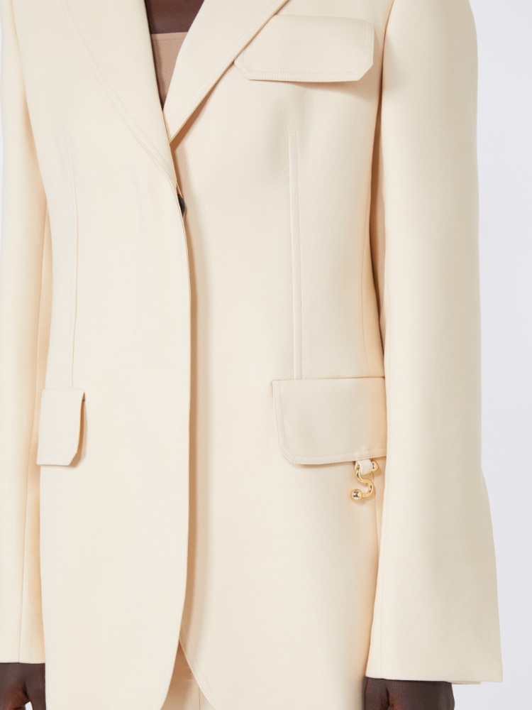 Gabardine blazer - VANILLA - Max Mara - 5