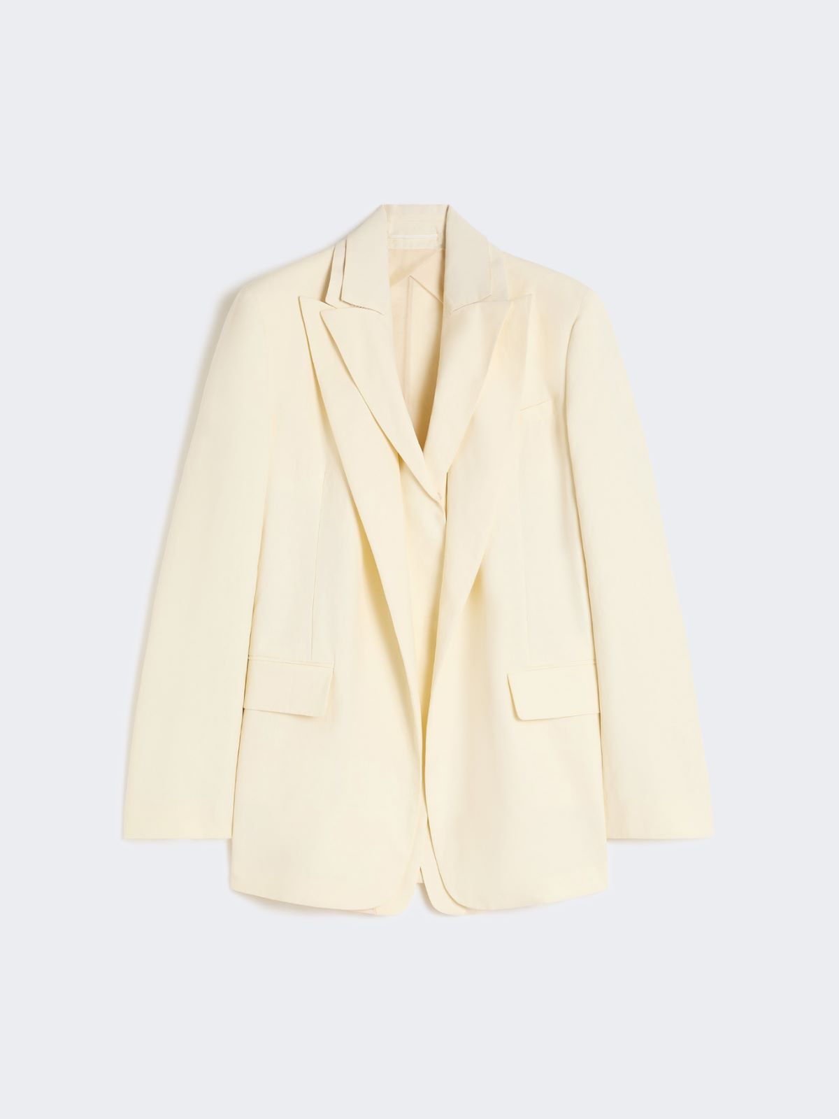 Viscose-blend double-collar blazer - LIGHT YELLOW - Max Mara - 6
