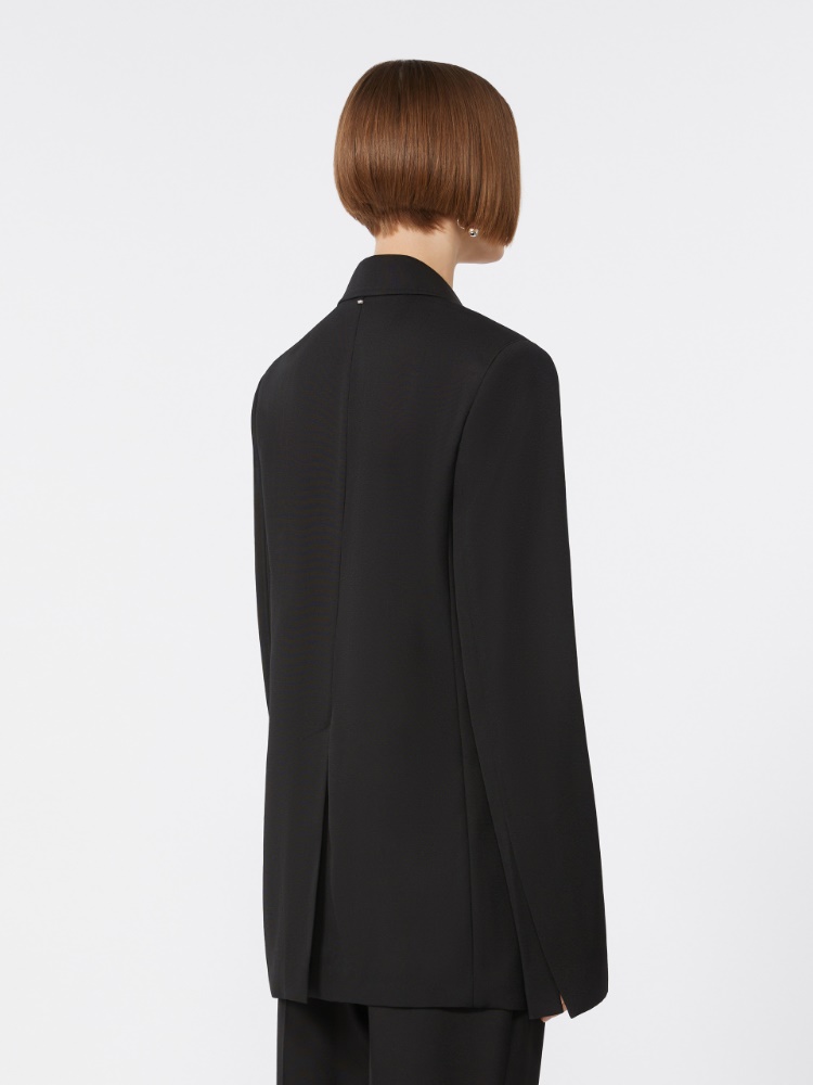 Taillierter Blazer mit doppelten Abnähern - SCHWARZ - Max Mara - 3