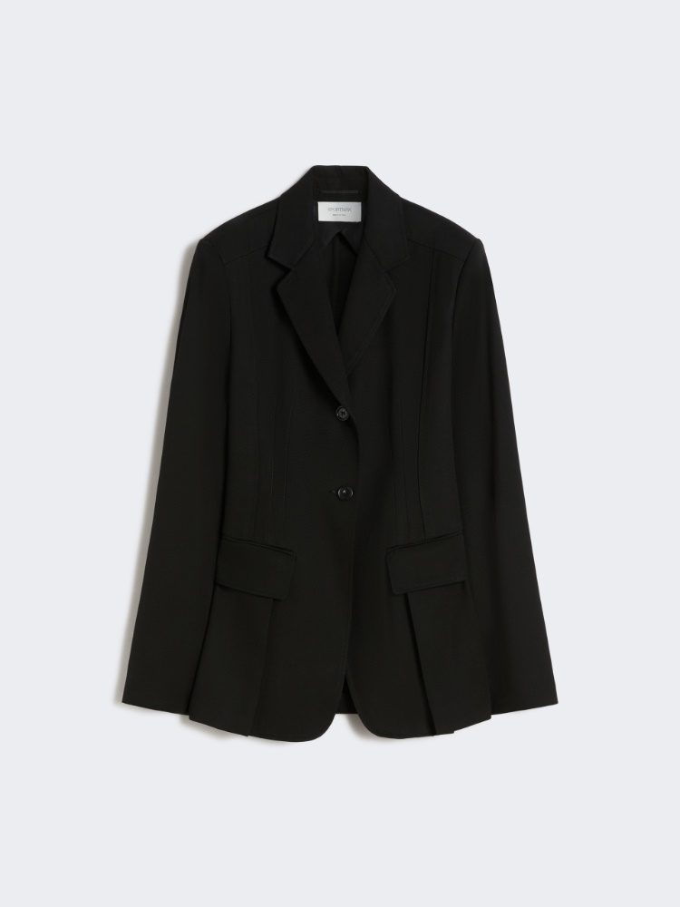 Taillierter Blazer mit doppelten Abnähern - SCHWARZ - Max Mara