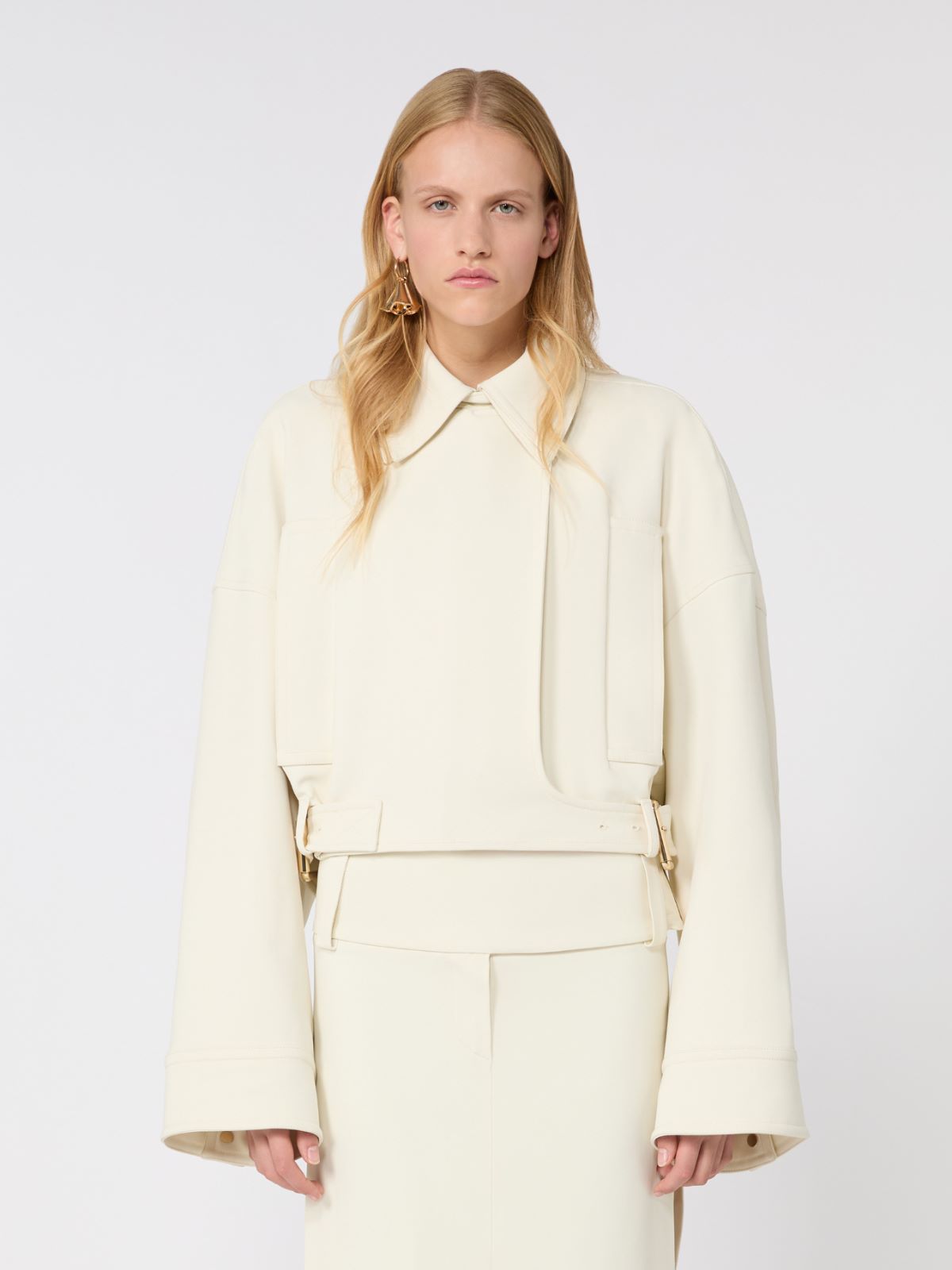 Jacke aus Viskose-Cady - CREME - Max Mara - 2