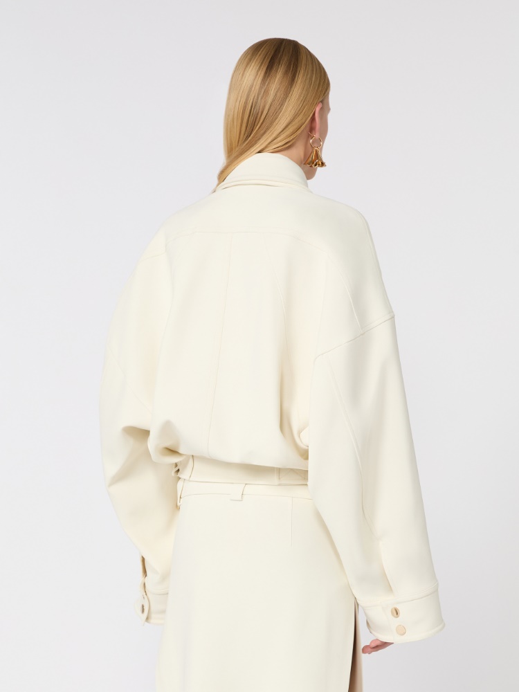 Jacke aus Viskose-Cady - CREME - Max Mara - 3