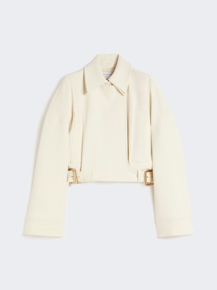 Jacke aus Viskose-Cady - CREME - Max Mara