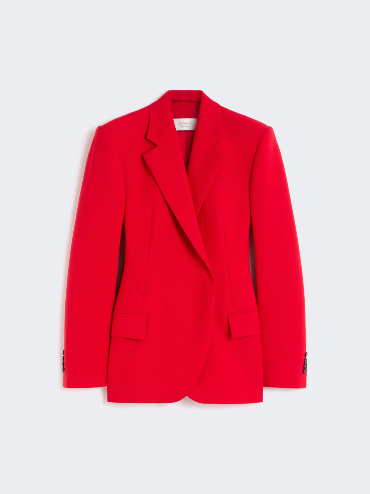 Doppelreihiger Blazer aus Wollstretch - ROT - Max Mara - 6